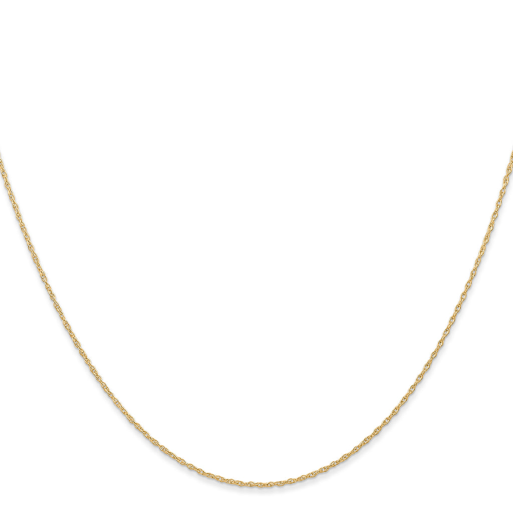 0.6mm 14K Yellow Gold Cable Rope Chain - Sophia Jewelers