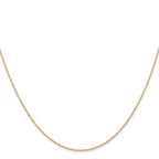 0.6mm 14K Yellow Gold Cable Rope Chain - Sophia Jewelers