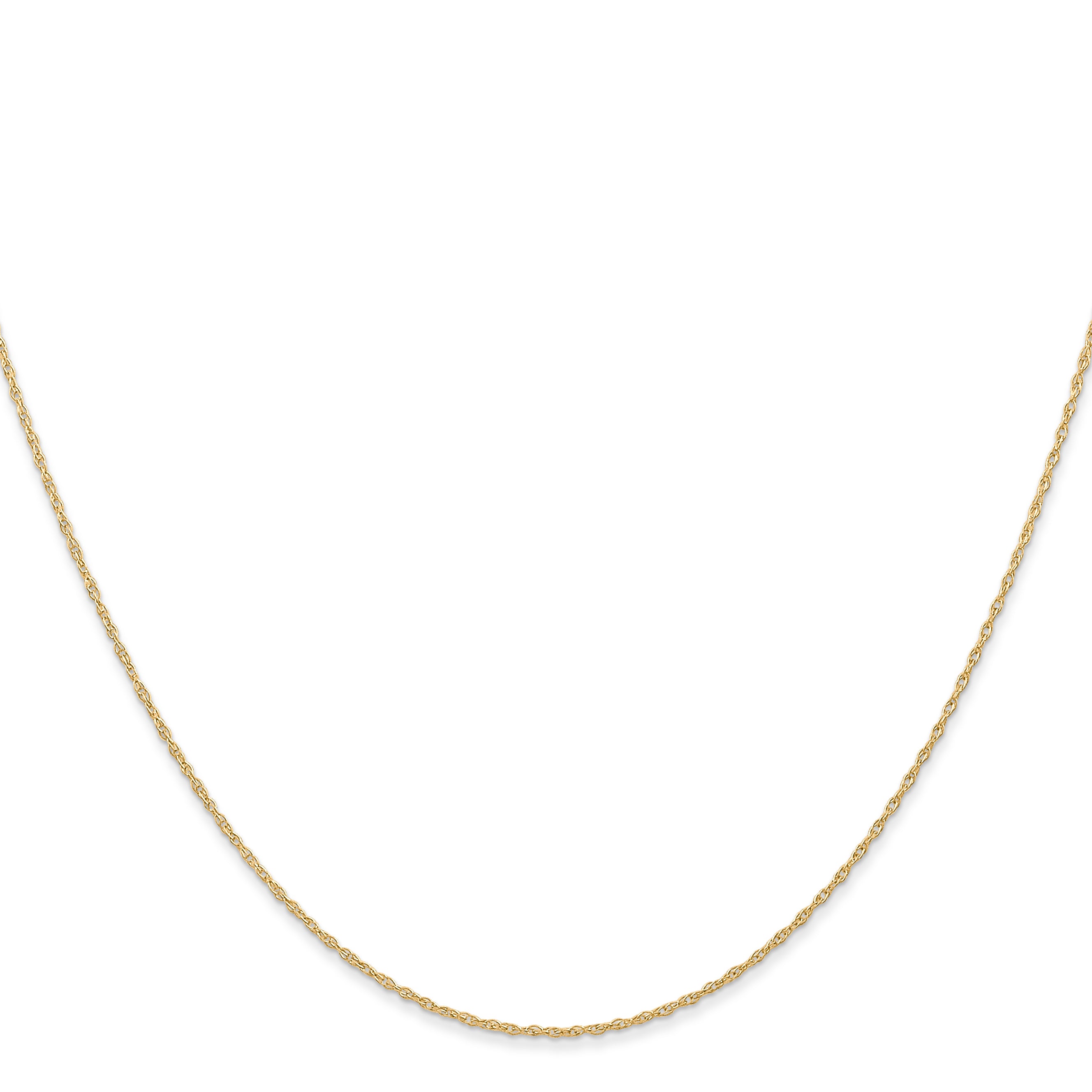 0.6mm 14K Yellow Gold Cable Rope Chain - Sophia Jewelers