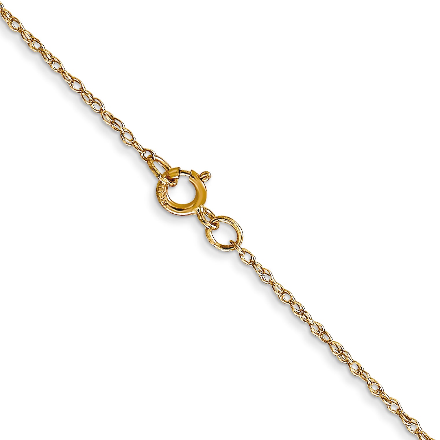 0.6mm 14K Yellow Gold Cable Rope Chain - Sophia Jewelers