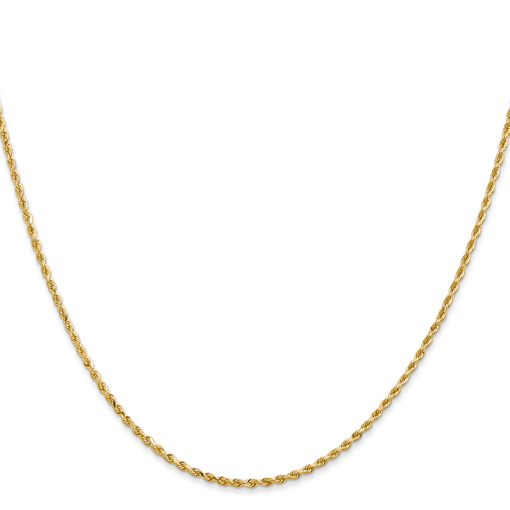 1.5mm 14K Yellow Gold Diamond-Cut Rope Chain - Sophia Jewelers