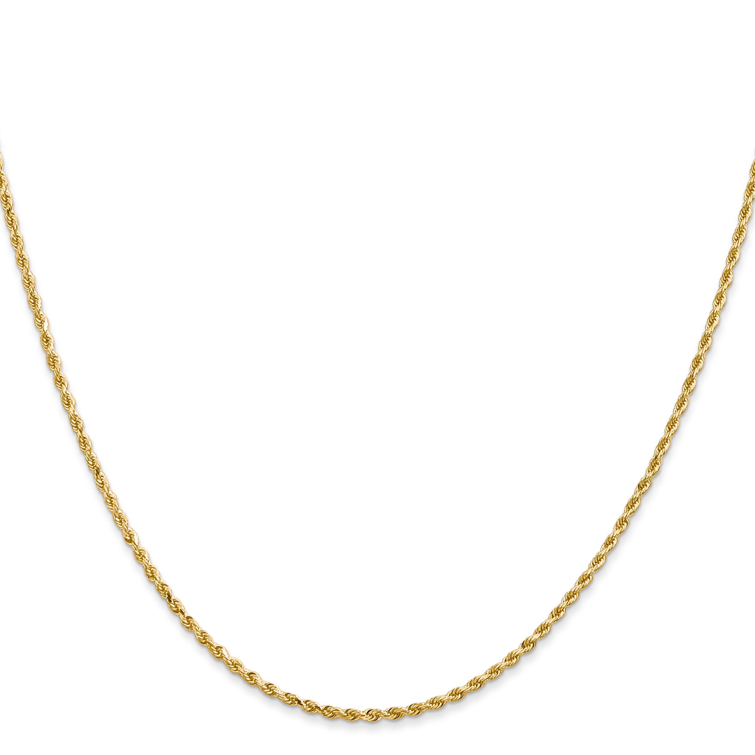 1.5mm 14K Yellow Gold Diamond-Cut Rope Chain - Sophia Jewelers