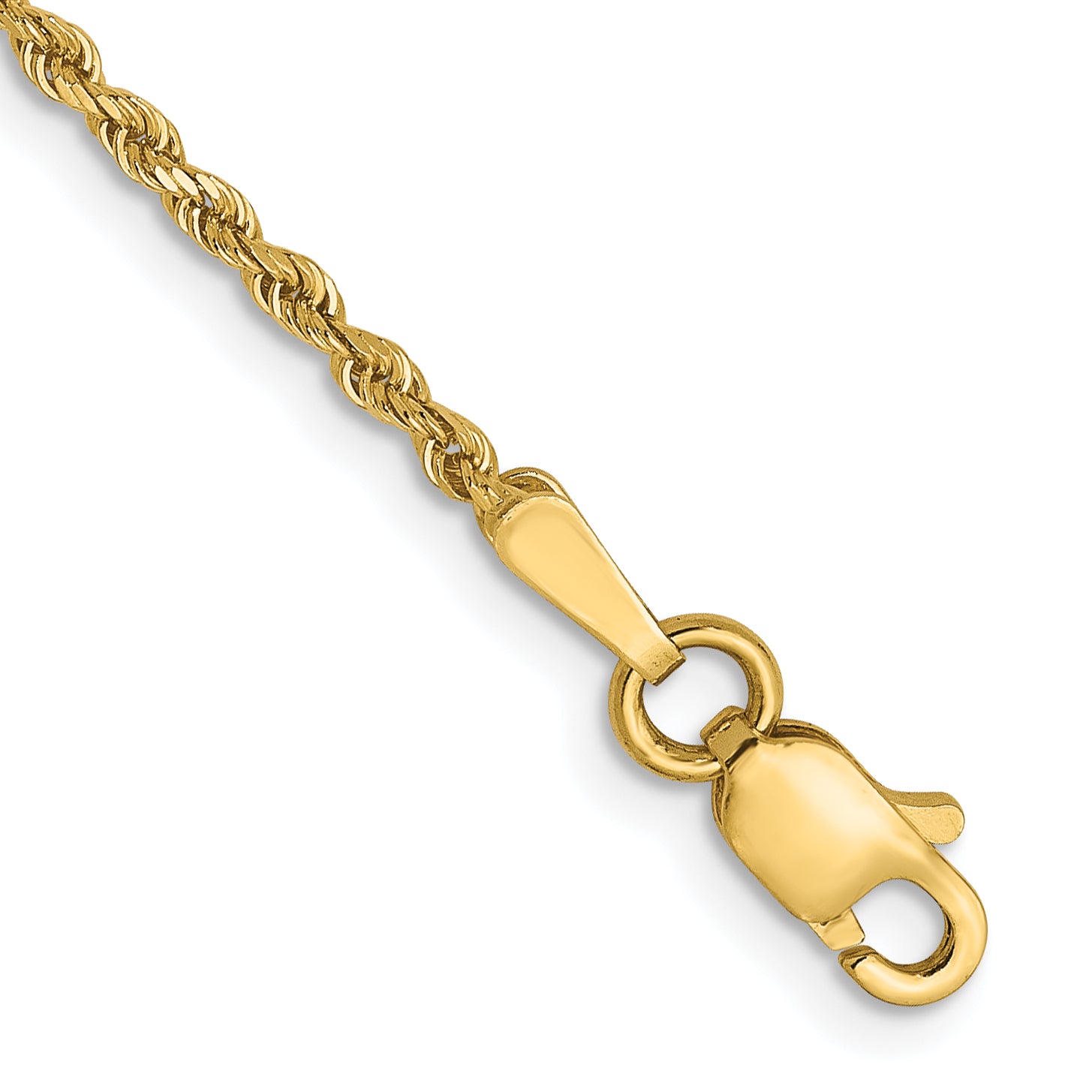 14K 1.5mm Diamond-Cut Rope Chain Main image