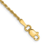 Rope Chain in 14K Yellow Gold, Bracelet to Necklace Lengths, 1.5mm - Sophia Jewelers