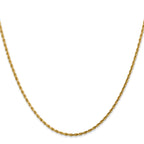 1.75mm 14K Yellow Gold Diamond-Cut Rope Chain - Sophia Jewelers
