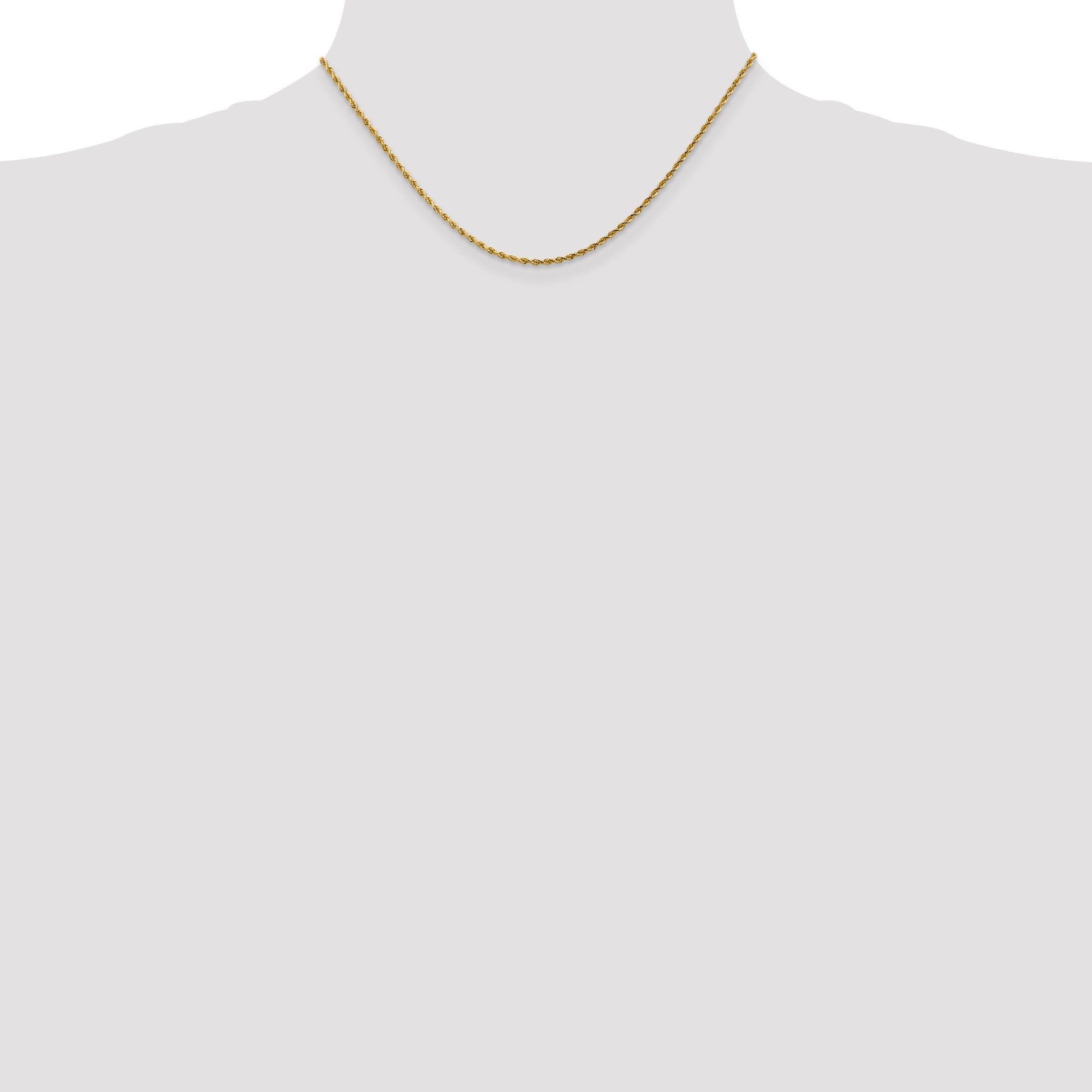 1.75mm 14K Yellow Gold Diamond-Cut Rope Chain - Sophia Jewelers