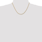 14K 1.75mm Diamond-Cut Rope Chain