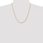 14K 1.75mm Diamond-Cut Rope Chain