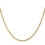 2.0mm 14K Yellow Gold Diamond-Cut Rope Chain - Sophia Jewelers