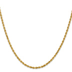 2.5mm 14K Yellow Gold Diamond-Cut Rope Chain - Sophia Jewelers