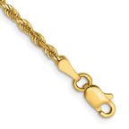 Rope Chain in 14K Yellow Gold, Bracelet to Necklace Lengths, 2.5mm - Sophia Jewelers