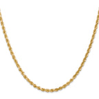 3.0mm 14K Yellow Gold Diamond-Cut Rope Chain - Sophia Jewelers
