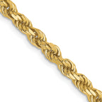 3.5mm 14K Yellow Gold Diamond-Cut Rope Chain - Sophia Jewelers