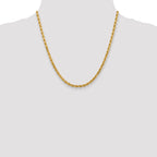 4.0mm 14K Yellow Gold Diamond-Cut Rope Chain - Sophia Jewelers
