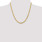 4.5mm 14K Yellow Gold Diamond-Cut Rope Chain - Sophia Jewelers