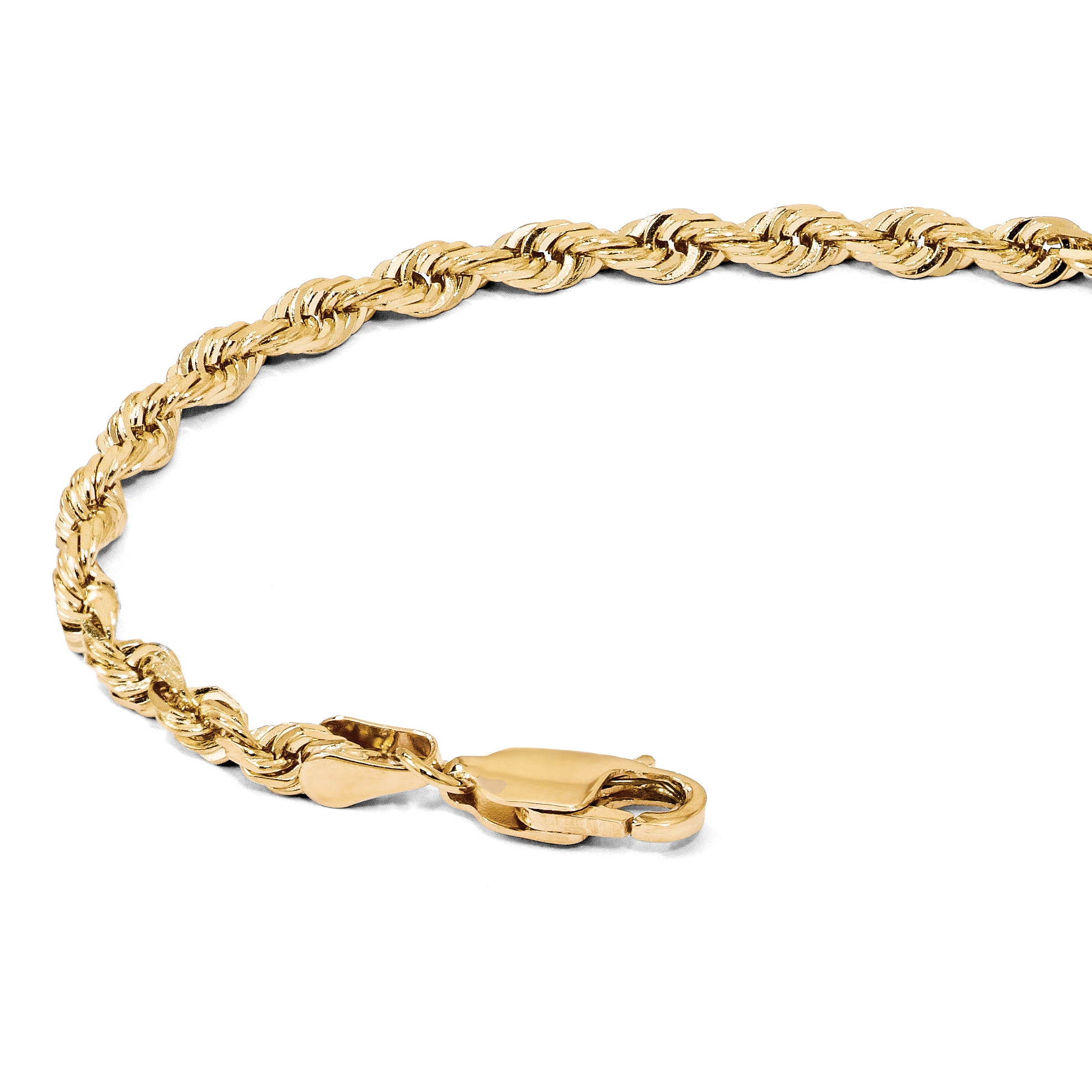 4.5mm 14K Yellow Gold Diamond-Cut Rope Chain - Sophia Jewelers