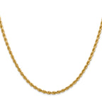 2.75mm 14K Yellow Gold Diamond-Cut Lightweight Rope Chain - Sophia Jewelers