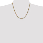 3.5mm 14K Yellow Gold Diamond-Cut Lightweight Rope Chain - Sophia Jewelers