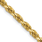 3.5mm 14K Yellow Gold Diamond-Cut Lightweight Rope Chain - Sophia Jewelers