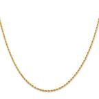 1.3mm 14K Yellow Gold Diamond-Cut Rope Chain - Sophia Jewelers