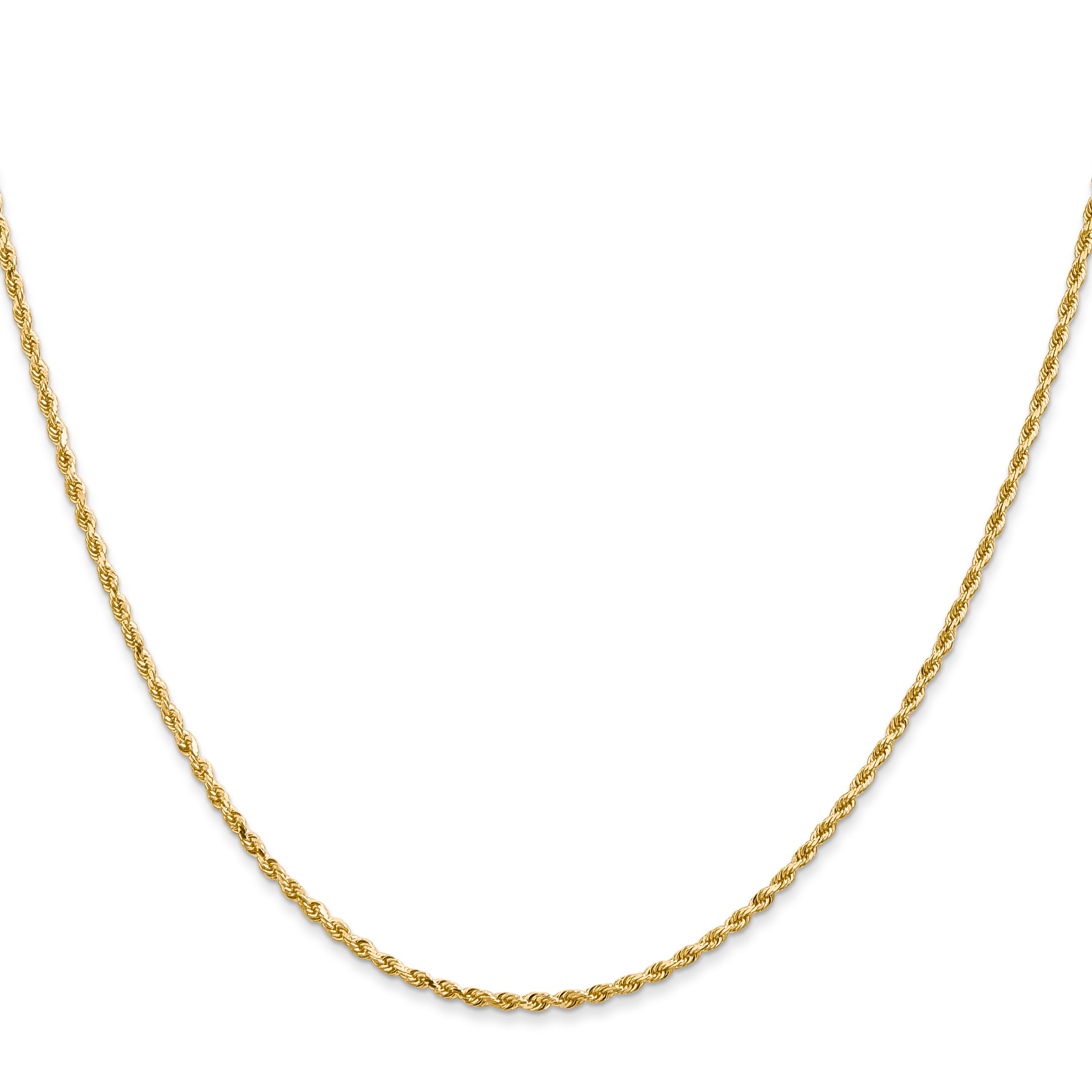 1.3mm 14K Yellow Gold Diamond-Cut Rope Chain - Sophia Jewelers