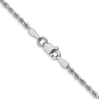 1.75mm 14K White Gold Diamond-Cut Rope Chain - Sophia Jewelers