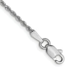 14k White Gold 1.3mm D/C Quadruple Rope Chain