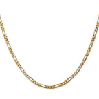 2.75mm 14K Yellow Gold Figaro Chain - Sophia Jewelers