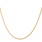 1.3mm 14K Yellow Gold Wheat Chain - Sophia Jewelers