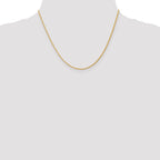 14K 1.3mm D/C Wheat Chain