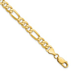 Figaro Chain in 14K Yellow Gold, Bracelet to Necklace Lengths, 7mm - Sophia Jewelers