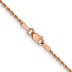 1.5mm 14K Rose Gold Diamond-Cut Rope Chain - Sophia Jewelers