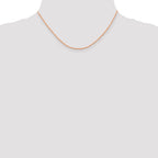 1.5mm 14K Rose Gold Diamond-Cut Rope Chain - Sophia Jewelers