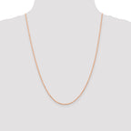 14K Rose Gold 1.5mm Diamond-Cut Rope Chain