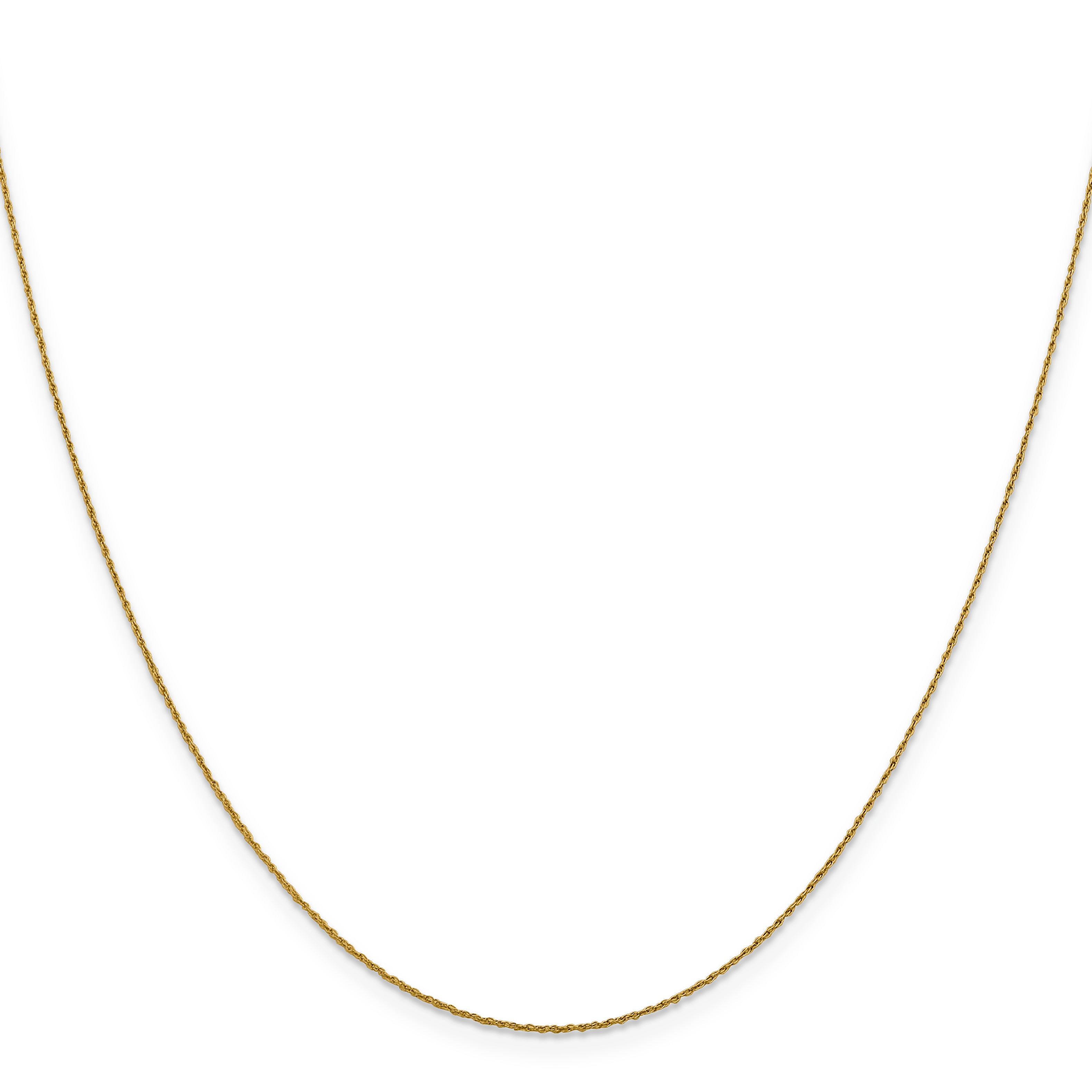 0.8mm 14K Yellow Gold Loose Rope Chain Secondary image