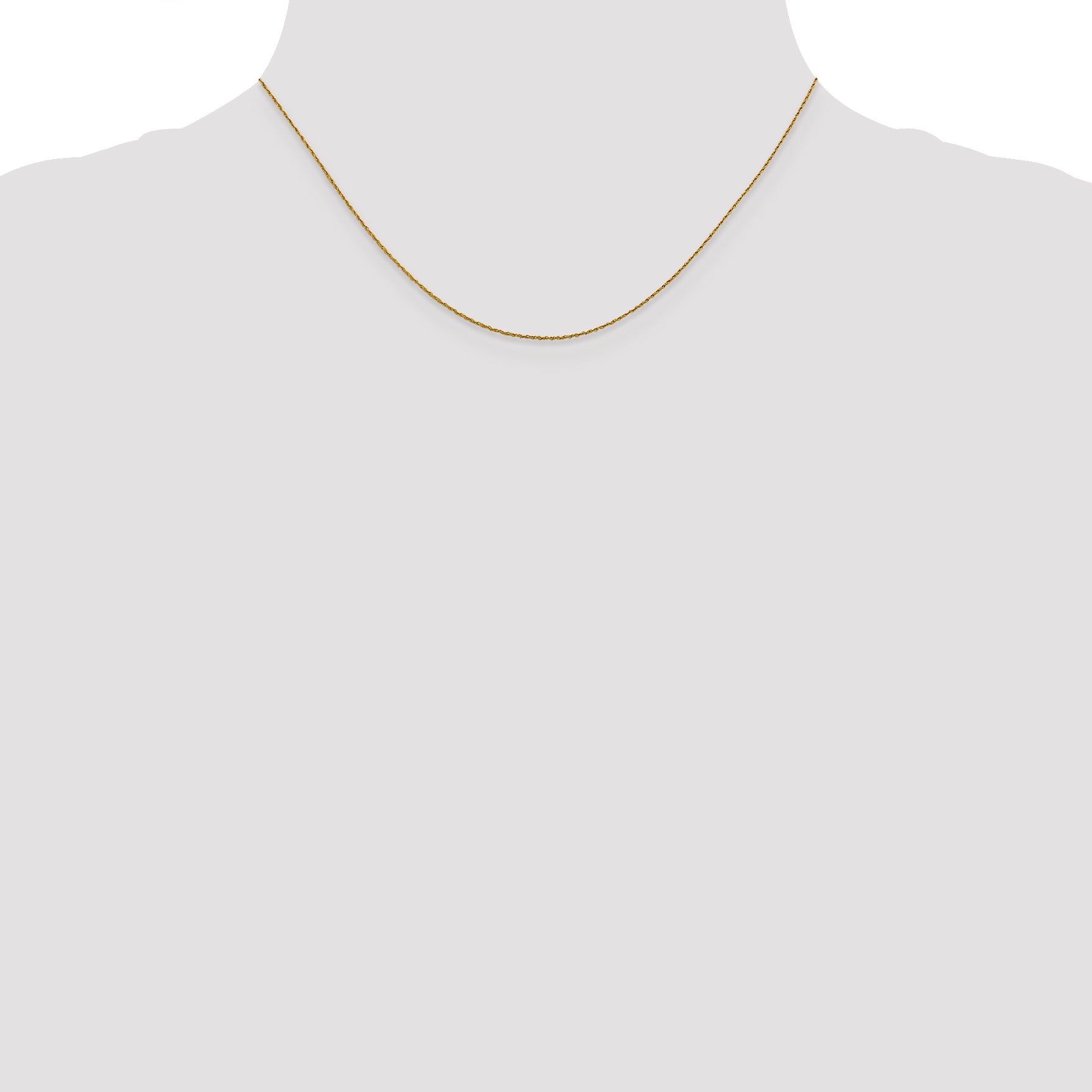 0.8mm 14K Yellow Gold Loose Rope Chain - Sophia Jewelers