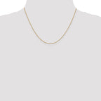 14K .8mm Loose Rope Chain Spring Ring Clasp
