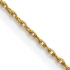 0.8mm 14K Yellow Gold Loose Rope Chain - Sophia Jewelers
