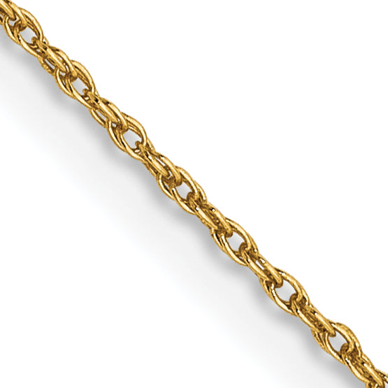 0.8mm 14K Yellow Gold Loose Rope Chain - Sophia Jewelers