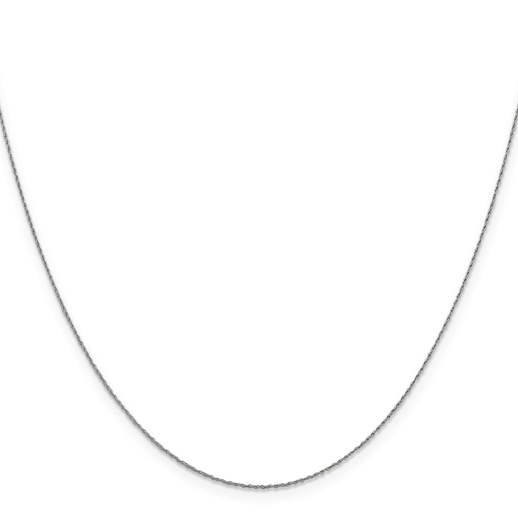 0.8mm 14K White Gold Loose Rope Chain - Sophia Jewelers