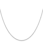0.8mm 14K White Gold Loose Rope Chain - Sophia Jewelers