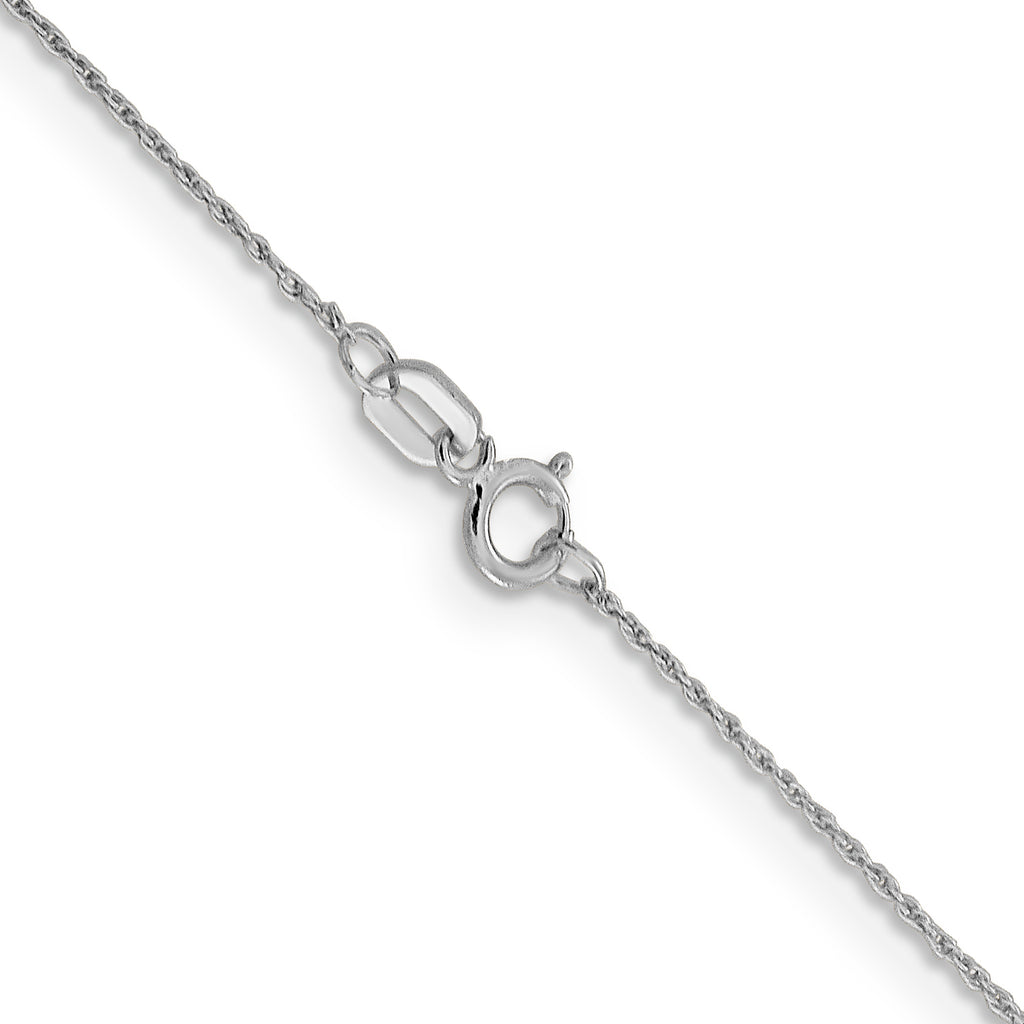 0.8mm 14K White Gold Loose Rope Chain - Sophia Jewelers