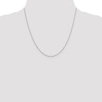 14K White Gold .8mm Loose Rope Chain