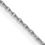 0.8mm 14K White Gold Loose Rope Chain - Sophia Jewelers