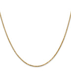 1.3mm 14K Yellow Gold Box Chain - Sophia Jewelers