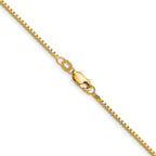 1.3mm 14K Yellow Gold Box Chain - Sophia Jewelers