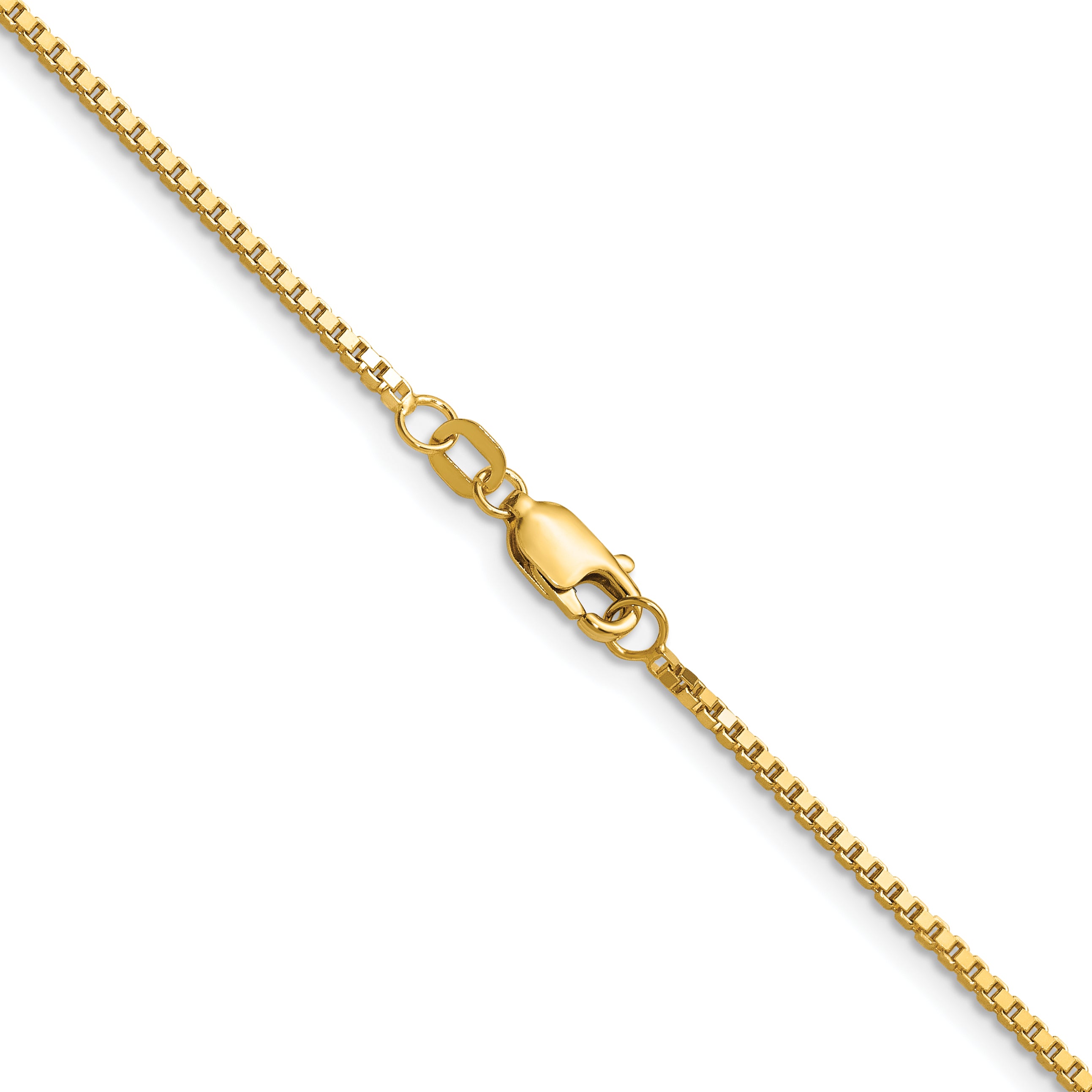 1.3mm 14K Yellow Gold Box Chain - Sophia Jewelers