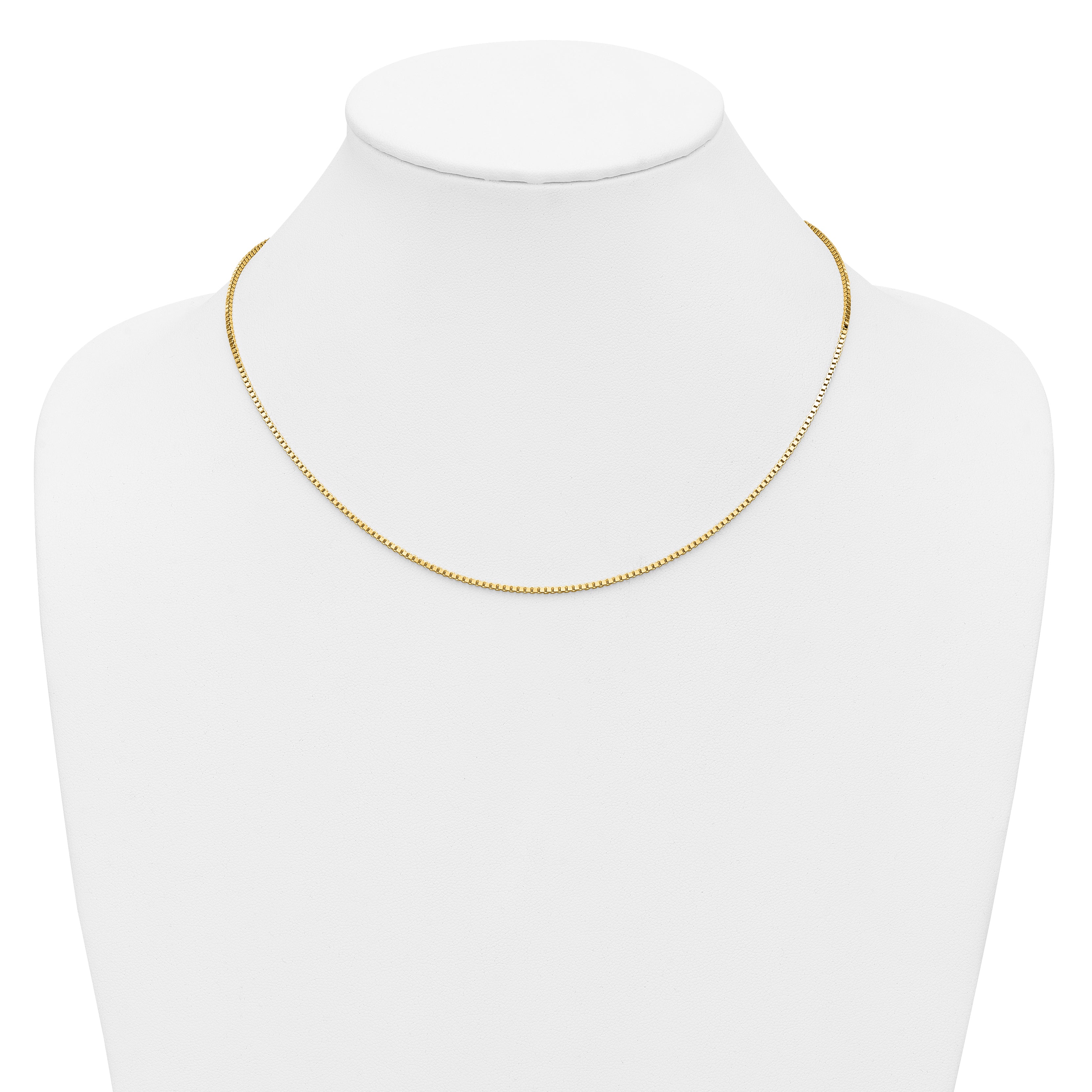 1.3mm 14K Yellow Gold Box Chain - Sophia Jewelers