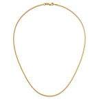 1.3mm 14K Yellow Gold Box Chain - Sophia Jewelers