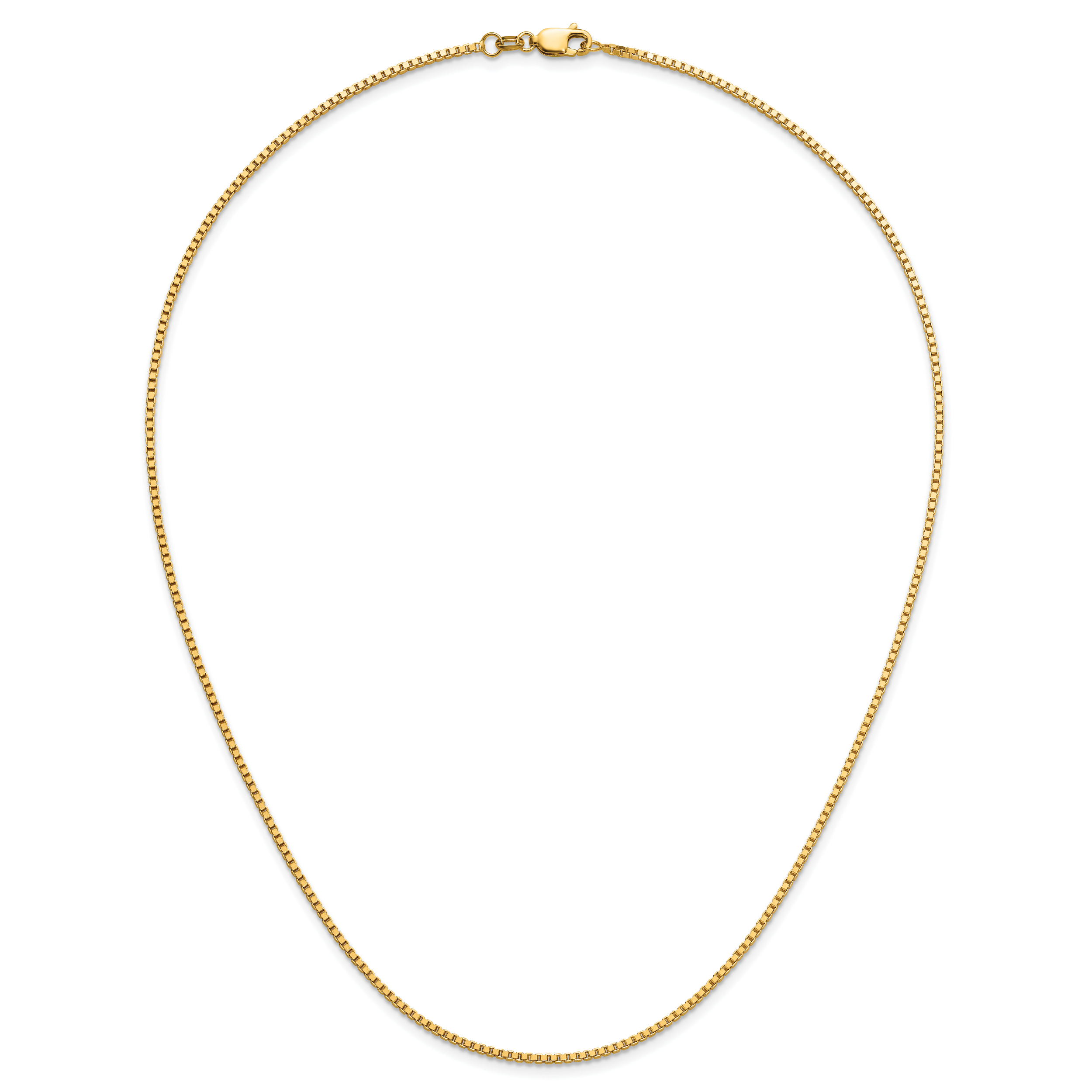 1.3mm 14K Yellow Gold Box Chain - Sophia Jewelers
